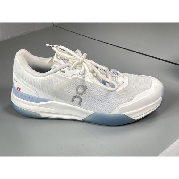 On Cloud Roger Advantage Pro Shoes Womens Size 7.5 White Chambray Tennis - Picture 3 of 12